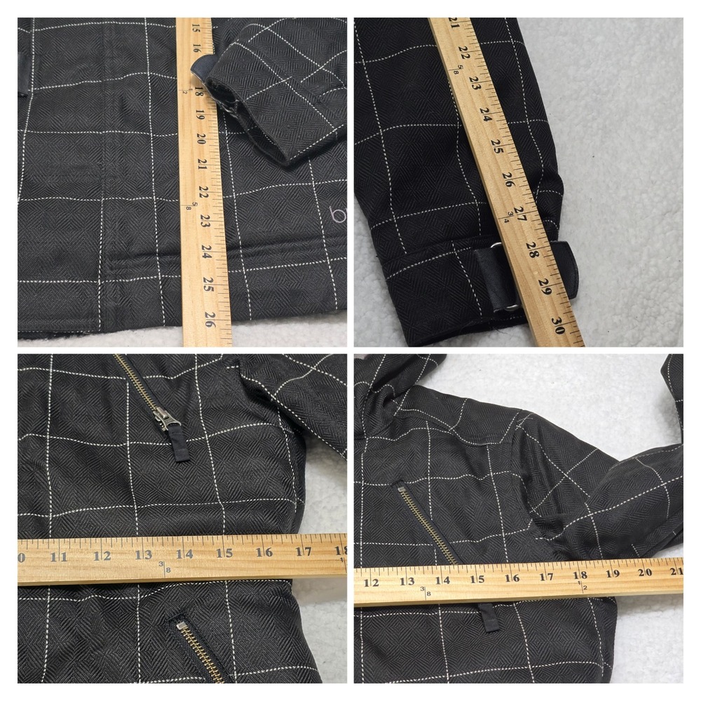 Burton Dream Jacket Black Grid Pattern Hooded Win… - image 5